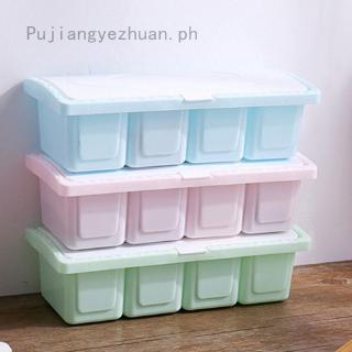Pujiangyezhuan 1SET Seasoning Box Acrylic Spice Rack Storage Container Condiment Jars Great