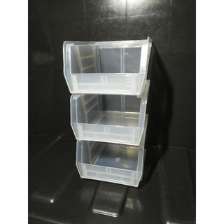 1PC Small Plastic Stackable Desk Bin Organizer / Office Desk Organizer / Cosmetics Organizer
