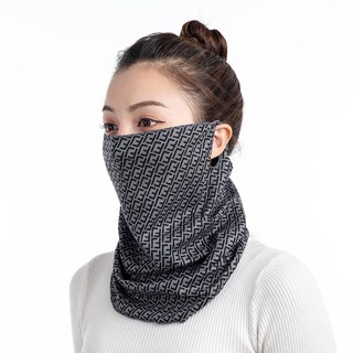 Ear mask 2021 new autumn and winter scarf women's pullover windproof warm face mask dual purpose scarf bandana