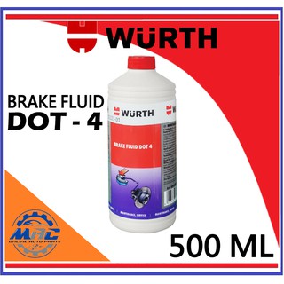 wurth brake fluid dot 4 500ml