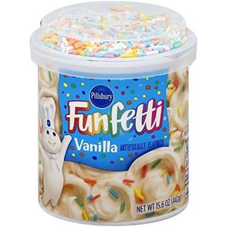 442g Pillsbury Funfetti Vanilla Flavored Frosting - 15.6oz