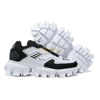 Prada Cloudbust Thunder Luxury Sneakers Triple White Black Yellow Men Non-Slip Fashion Outdoor Sports Shoes