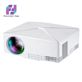 READY STOCK C80 1080P Movie Projector Support PC for Video Movie Game (US Plug)