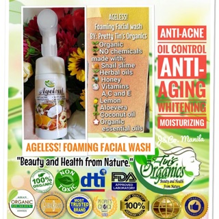 AGELESS! Facial Foaming Wash by Tin's Organics