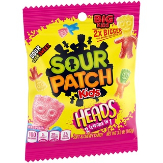 Sour Patch Kids / Extreme / Watermelon / Tropical / Heads Sour Gummies / Max / Duo's | USA (4)