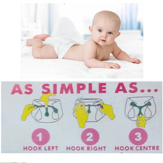 Baby Cloth Diaper Fasteners Untility Diaper Belt Buckle 3PCS