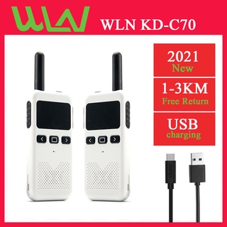 WLN di KD-C70 UHF Mini Palmare citofono Walkie Talkie di Scansione CTCSS DCS KSM3 Due radio