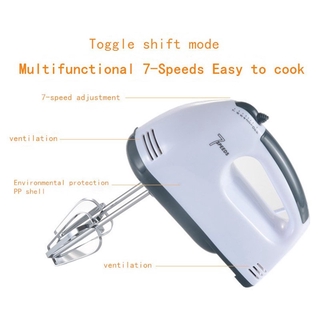 7 Speed Electric Hand Mixer household handheld Whisk Egg Beater Cake Baking White Cream Baking Tools Dough Mixer