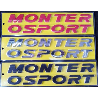 MONTERO HOOD EMBLEM BADGE WITH GUIDE THAILAND MADE 2009-2020