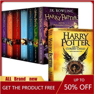 mga libro Mga librong pang-adulto 【Big size】【8 Book set】Harry Potter UK Edition Cursed Child Engli