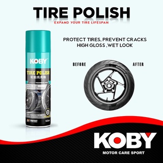【Ready Stock】ஐ❁☇Knight Motorcycle Body Parts Accessories Koby Tire Polish High Gloss Protect tires (