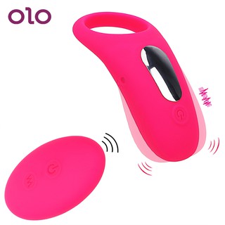 OLO Delay Ejaculation Penis Ring 9 Speed G spot Vibrating Cock Ring Clitoris Stimulator Sex Toys for
