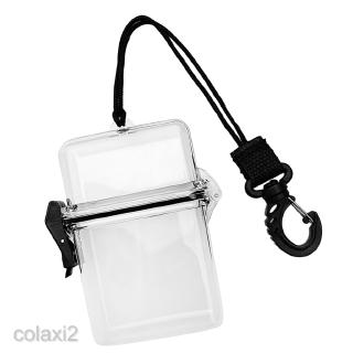 Waterproof Sports Case - Floating Watertight Money ID Card Badge Holder Dry Box & Lanyard, Clip for Multi Sports -