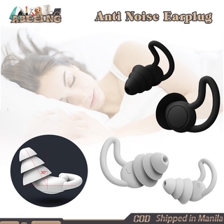 Reusable Safe Silicone Anti Noise Earplugs Hearing Protection Noise Cancelling Ear Plugs Black Gray