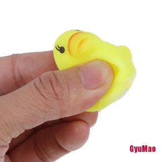 [nGUMO] 5pcs/set Mini Swimming Rings Rubber Yellow Ducks Cute Floating Baby Bath Toys EWG (7)