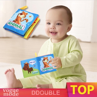 COD✔️ Soft Cloth Book Baby Kids Children Early Educational Cartoon Book Toys