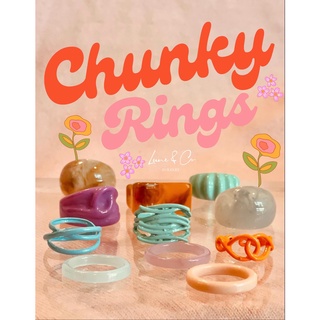 [Lune & Co.] Trendy Chunky Rings Tala by Kyla Inspired