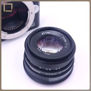 ▣[Home Store] Mini 35mm f/1.6 APSC Lens for Panasonic G2 G7 G9 GF6 GF8 GM5 GX7 GX8 GH3 GH5