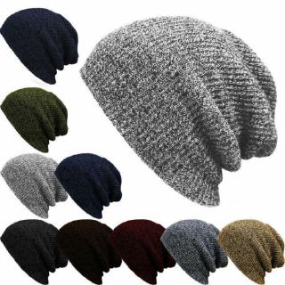 Men Women Unisex Knit Baggy Beanie Winter Hat Ski Slouchy Chic Knitted Cap Skull (1)