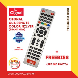 Cignal GUA/GIE/CHANGHONG SILVER Color Silver or Black Remote (BRAND NEW & Original) + FREEBIES