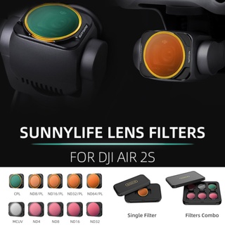 Sunnylife Lens Filter Adjustable CPL Filters ND32 ND16 ND8/PL ND64/PL MCUV Camera Filter Kit For DJI