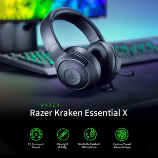 【PROGAMING】Razer Kraken X Original Gaming Headset 7.1 Surround Ultralight Noise Cancelling Headphones (3)