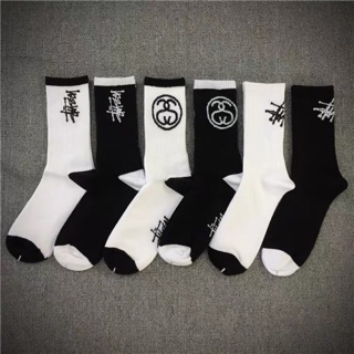 fashion iconic socks mens socks color/black white (1)