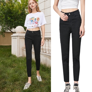 Women Black LOW Waist Jean skinny Jean Denim Pants Jeans (1)