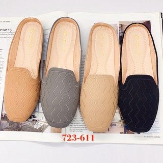 Korean Women Flat Half Shoes Loafers