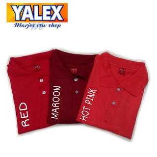 YALEX Polo Shirt (ON HAND) Red, Maroon, Hot pink