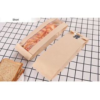 （Spot Goods）Baguette French Bread Kraft Paper Bag with Window Packaging lIQS