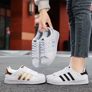 New Adidas Clover Sneakers Canvas Shoes Sneakers Men And Women Couples White Shoes Shell Head 36-44 (1)