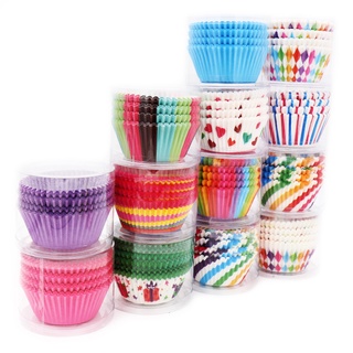 Acrylic cake top cake decoration100Pcs Muffin Cupcake Paper Cups Cupcake Liner Baking Wrapper Box