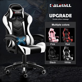 KALEUILL Gaming Chair Office Chair Reclining Computer Chair with Footrest Headrest Lumbar Support