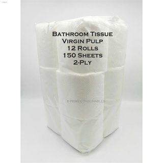 Toilet Paper✠12rolls Bathroom Tissue Paper 150 sheets Virgin Pulp 2ply Soft Toilet