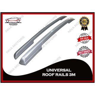 Universal For Pick Up Roof Rails | Roof Slider | Roof Rack 3M ABS Type (Silver)