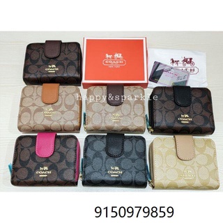 Coach Short Bifold Wallet *With Picture & Coin Slot*