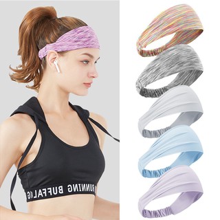 Men's and women's running exercise headband outdoor fitness Sweatband Elastic Hairband for Running Yoga &PH
