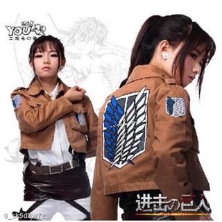 ❁▥Attack on Titan Jacket Shingeki no Kyojin jacket Coat Legion Levi Ackerman Cosplay Costume Mikasa· (1)
