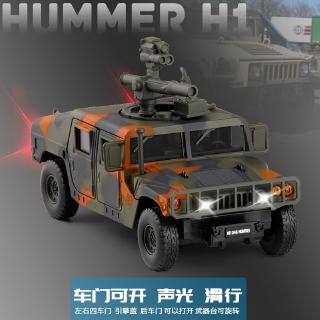 1:32 Hummer H1 off-road vehicle alloy model six-door acoustooptic simulation vehicle model toys