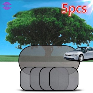 ❤NIC❤ 5-Piece Car Sunshade Net Cover Universal Sun Protection Cloth Light Barrier