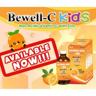 Bewell C Kids Ascorbic Acid Vitamin C with Zinc Syrup 120ml