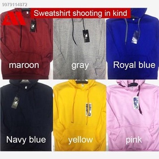 Ang bagong♈□COD Sweatshirt Unisex Hooded Pocket 11 colors HOOD