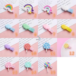 K2 Rainbow Baby Girl Hair Clips Set Candy Colors Hairpin Kids Clip Headdress Hair Accessories Gift (3)
