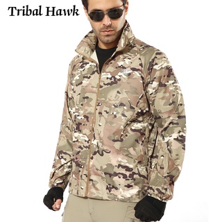 Summer Tactical Camouflage Jacket Men Waterproof Thin Hood Raincoat Windbreaker Military Navy Seal