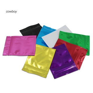 COW_100Pcs 7x10cm Aluminum Foil Waterproof Resealable Ziplock Seal Packaging Bags (3)