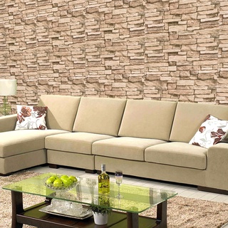 Retro style Wallpaper 77x70cm 3D Wallpaper Adhesive Wall decor Foam Bricks sticker (5)