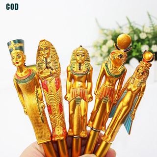 [COD] Egyptian Pharaoh Blue Ink Ballpoint Pen Hot Stamping Mummy Writing Ballpoint Pen
