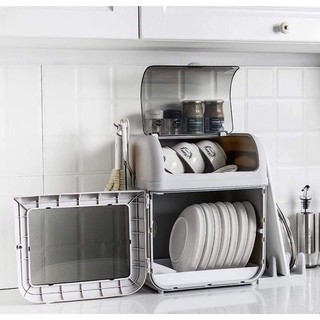 Storage Box Dish Rack Kitchen Cabinet (1)