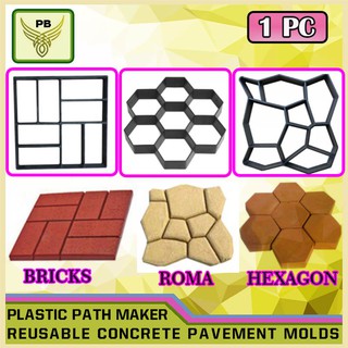Garden DIY Pavement Mold Walk Concrete Mould Molds Floor Road Stepping Driveway Mold